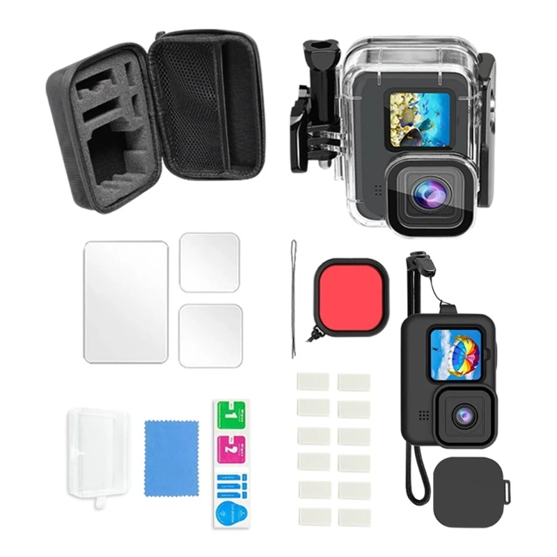 Durability Diving Housing Case For Hero9-12 Camera With Easy Button Access