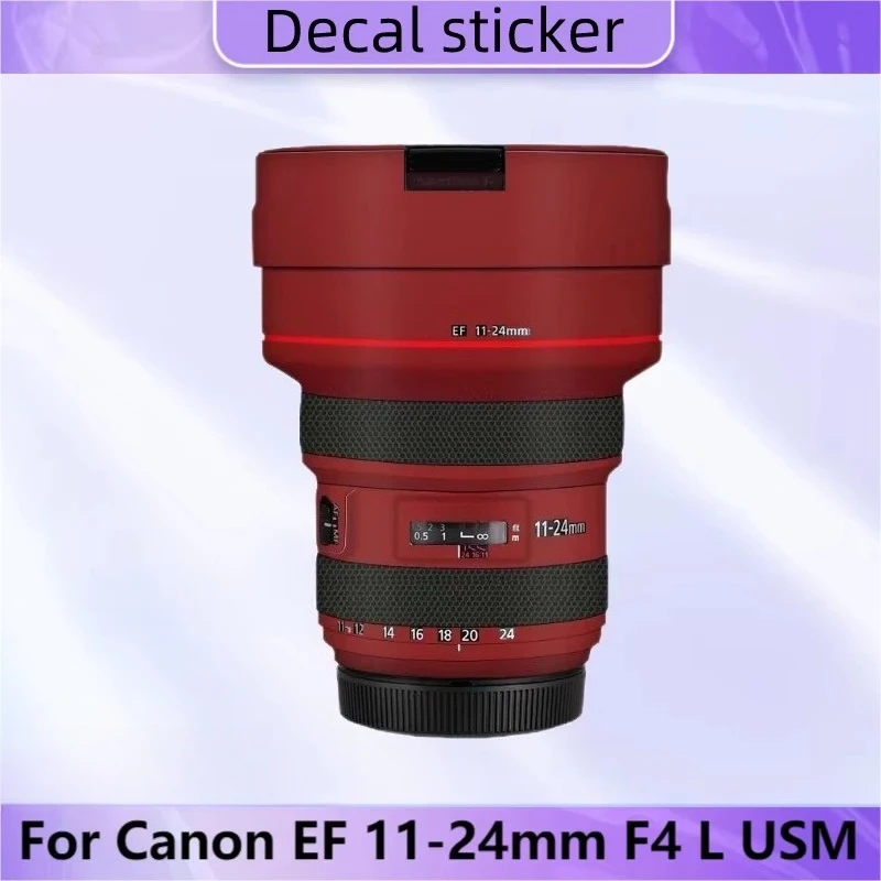 

Защитная пленка-наклейка для объектива Canon EF 11-24mm F4 L USM, виниловая пленка-деколь, защита от царапин, покрытие F/4 EF11-24