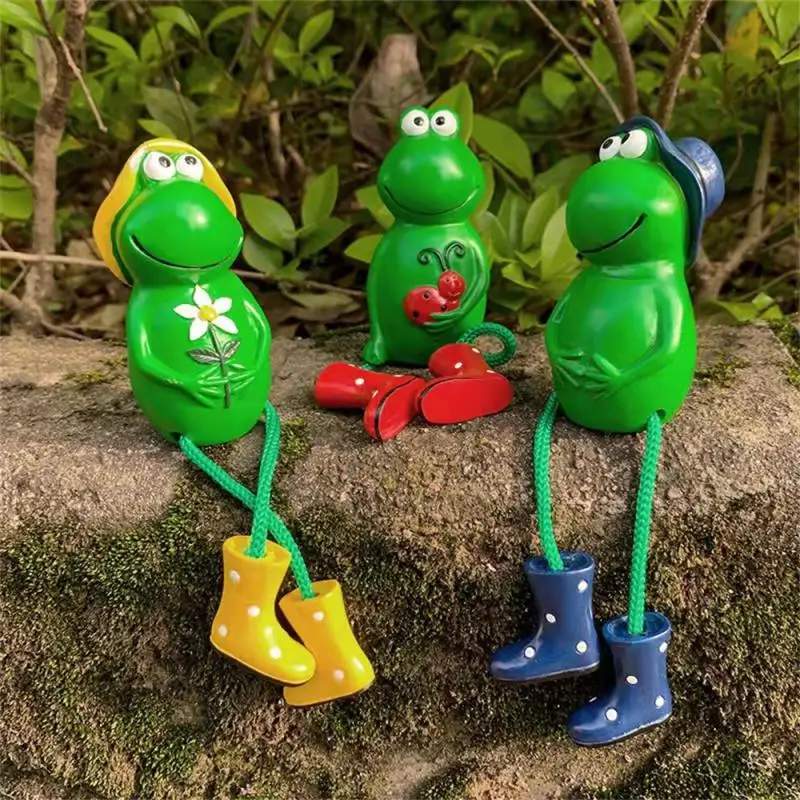 Niedliche hängende Fuß frosch kreative Harz Handwerk Wohnkultur baumeln Beine Frosch Desktop Ornament Garten Dekor Spaß Geschenke