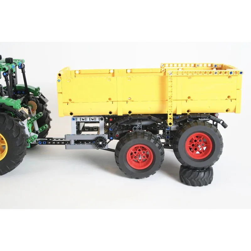 

Agricultural Series MOC-198986 Dump Trailer Building Block Toys Kids Toys Christmas Gift MOC-77079 &6130R Tractor Machinery Car