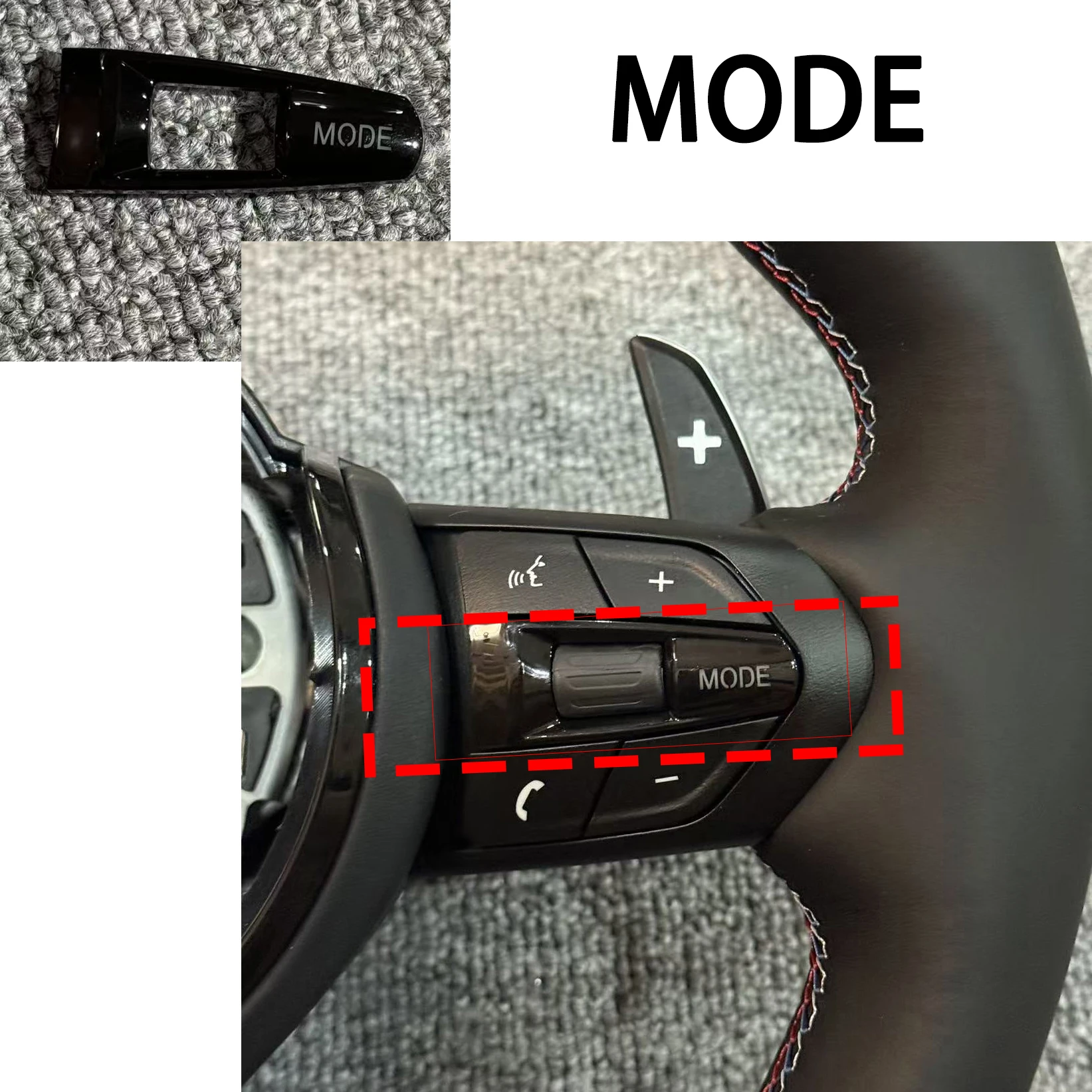 Black Steering Wheel Res Mode Buttons For BMW F series 3 Series 4 Series 5 Series F30 F20 F31 F35 F10 F11 F07 E90 E91 G30 image 3