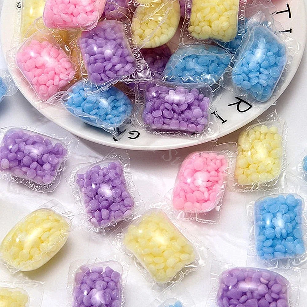 10/20pc Natural Double Laundry Fragrance Beads Lasting Scene Boosting In-Wash Cloth Laundry Beads Rose Lavender Flower Fragrance