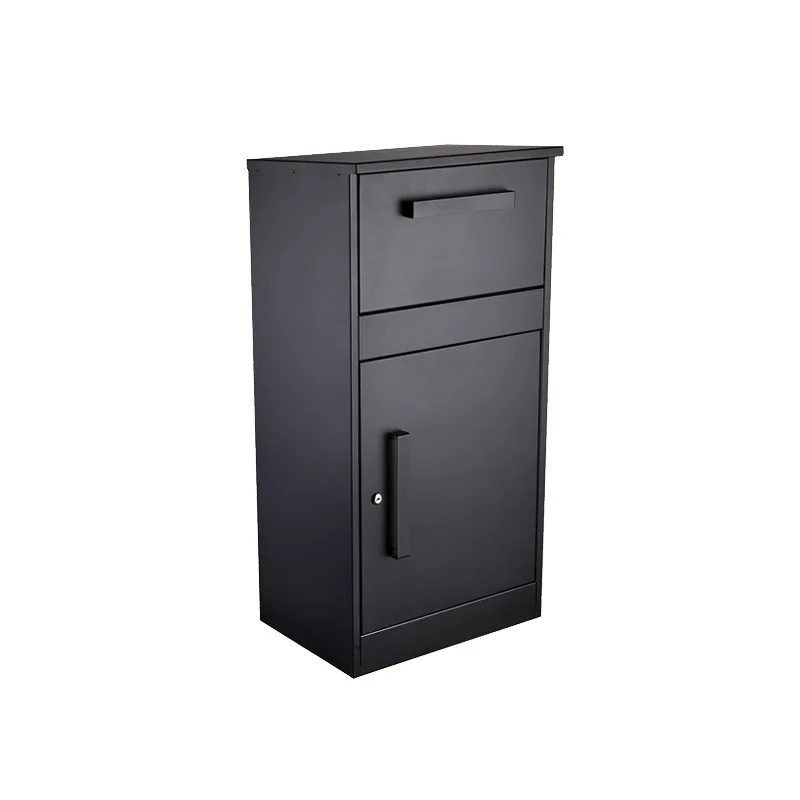 بقعة الجملة في الهواء الطلق غير نافذ للمطر اكسبرس مجلس الوزراء صندوق الطرود الأوروبي اليدوية الأسود في الهواء الطلق الفولاذ المقاوم للصدأ صندوق البريد الأمريكي