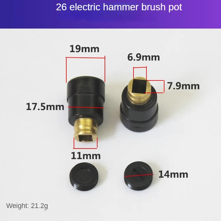 Imagem -06 - Máquina de Corte Elétrica com Porca de Borracha Broca de Impacto Suporte de Escova de Carbono Acessórios Estojo Tampas Pcs