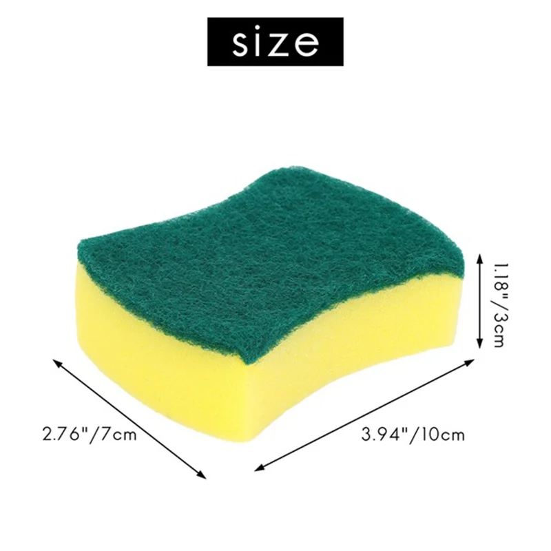 30pcs Multi-purpose A Doppio-faced Spugna Abrasiva Pastiglie Piatto di Lavaggio Scrub Spugna Macchie di Rimozione di Pulizia Scrubber Spazzola per Kitc