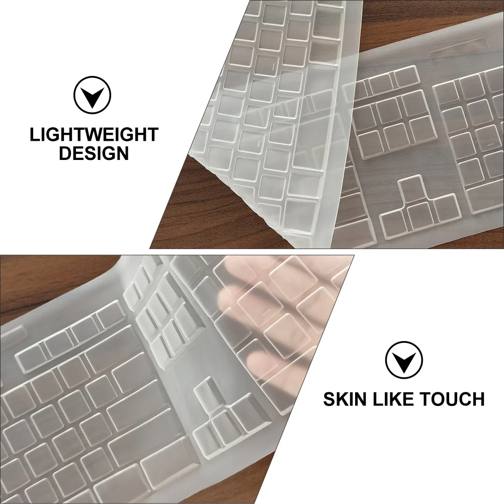 

2pcs Silicone Keyboard Covers Waterproof Dust Proof Film For Mk270 Lightweight Skin-Like Fit Comfortable Easy Storage Space