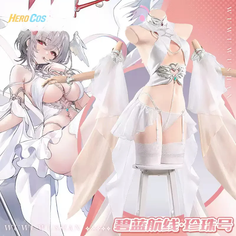 Azur Lane USS Pearl Cosplay Costume Role Play Women Girls Sexy Elegant Halloween Party Dress Suit Full Set HERO Cos view 2