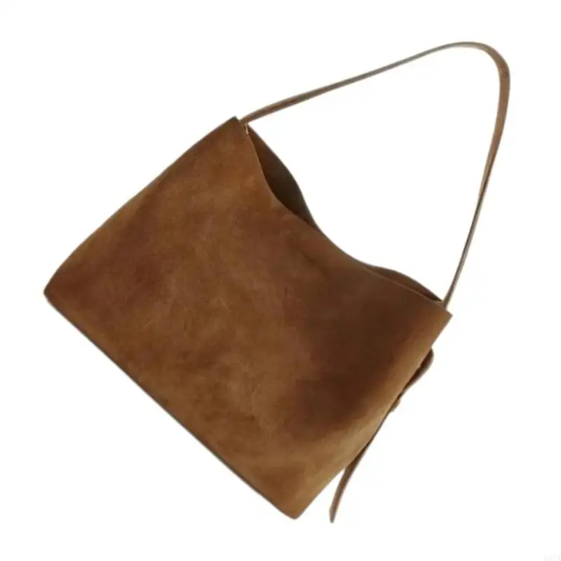 

Stylish Brown Commuters Bucket Bag With Adjustable Strap For Comfort and Styles 547A