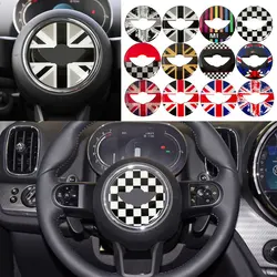 Car Interior Car Steering Wheel Center Sticker For Mini Cooper S F55 F56 F60 Countryman Car-Styling