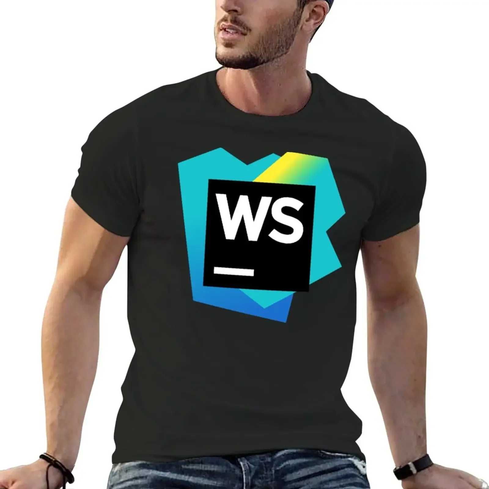 JetBrains WebStorm T-Shirt cute tops funnys heavy weight t shirts for men Anime Graphic T-shirts for Men Clothing Women Tees