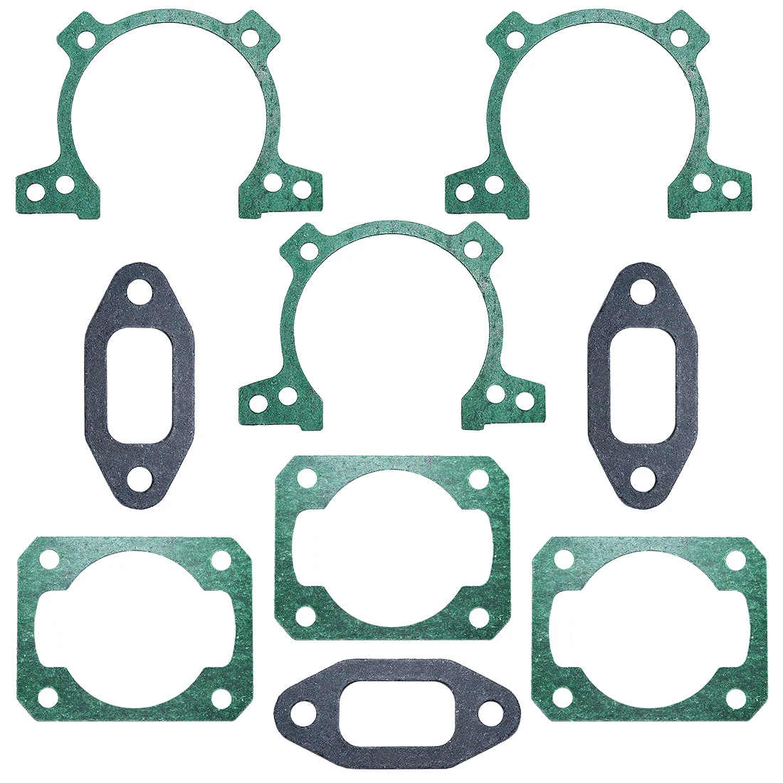 Gasket Kit 3Pcs for STIHL FS160 FS180 FS220 FS220K FS280 FS280 Crankcase Cylinder Exhaust Muffler Gasket 4119-007-1051