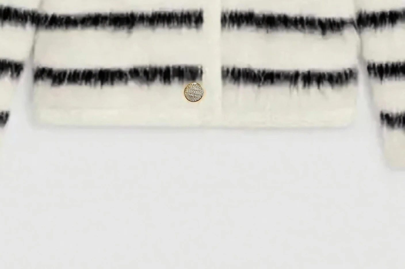 Gestreept gebreid pluche damesvest, elegant en geschikt voor kantoormedewerkers, herfst- en winterstijl