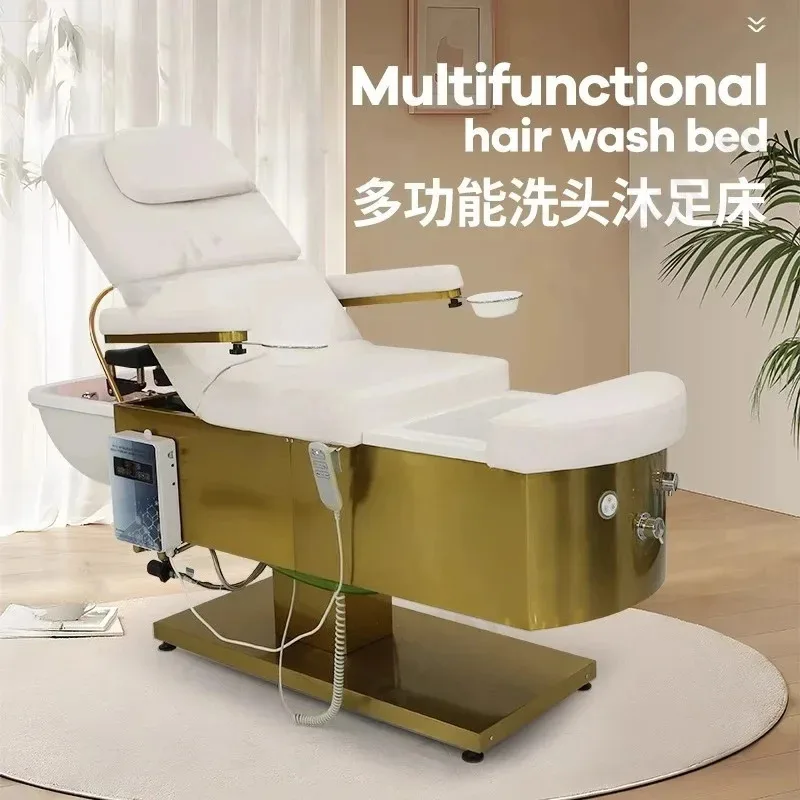 

Кровать для салона красоты, шампунь, массаж ног, встроенная кровать, полный лежачий, здоровье