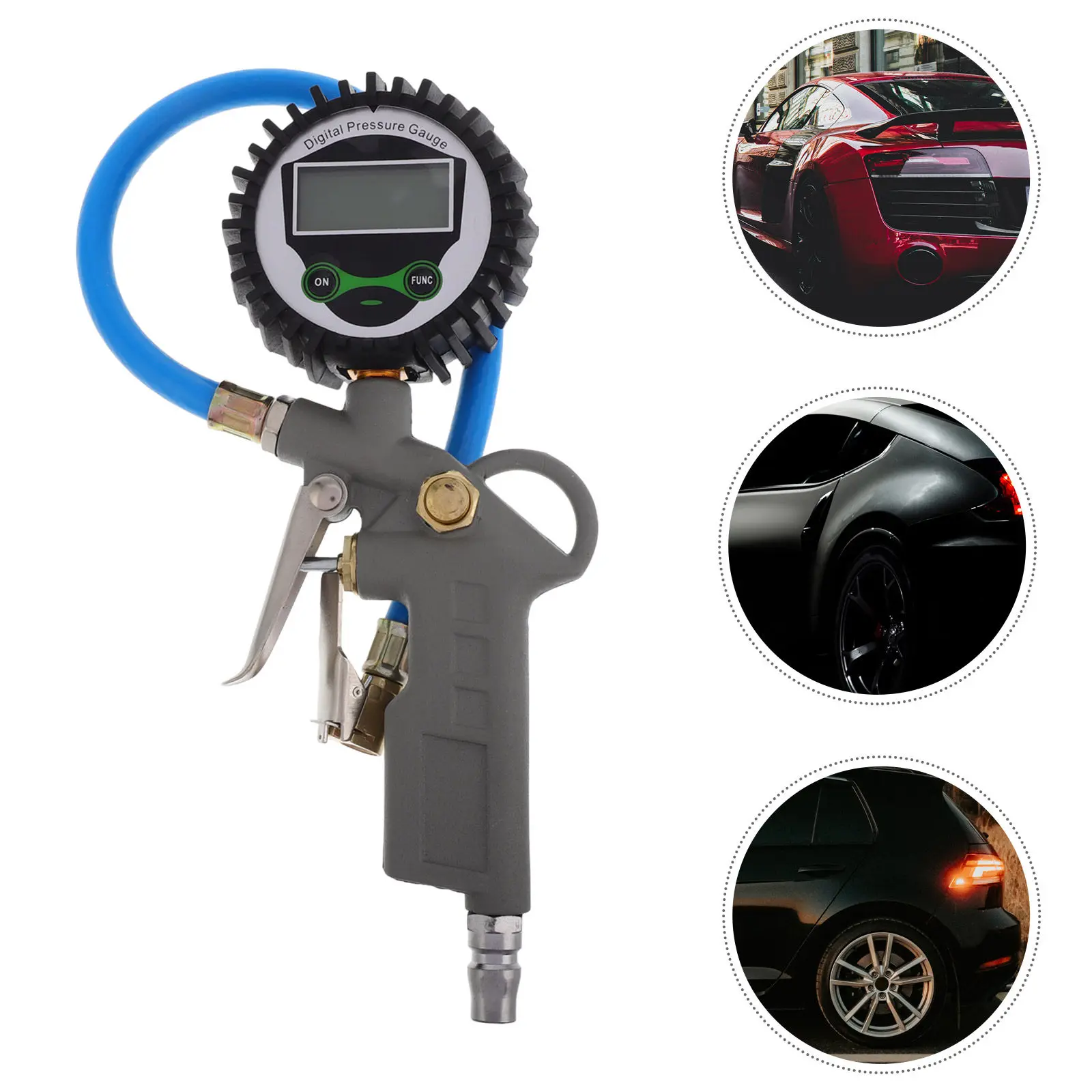 

Air Gauge Tire Pressure Bike Heavy Duty Auto Digital Gauges for Car Tools Tires Bicycle