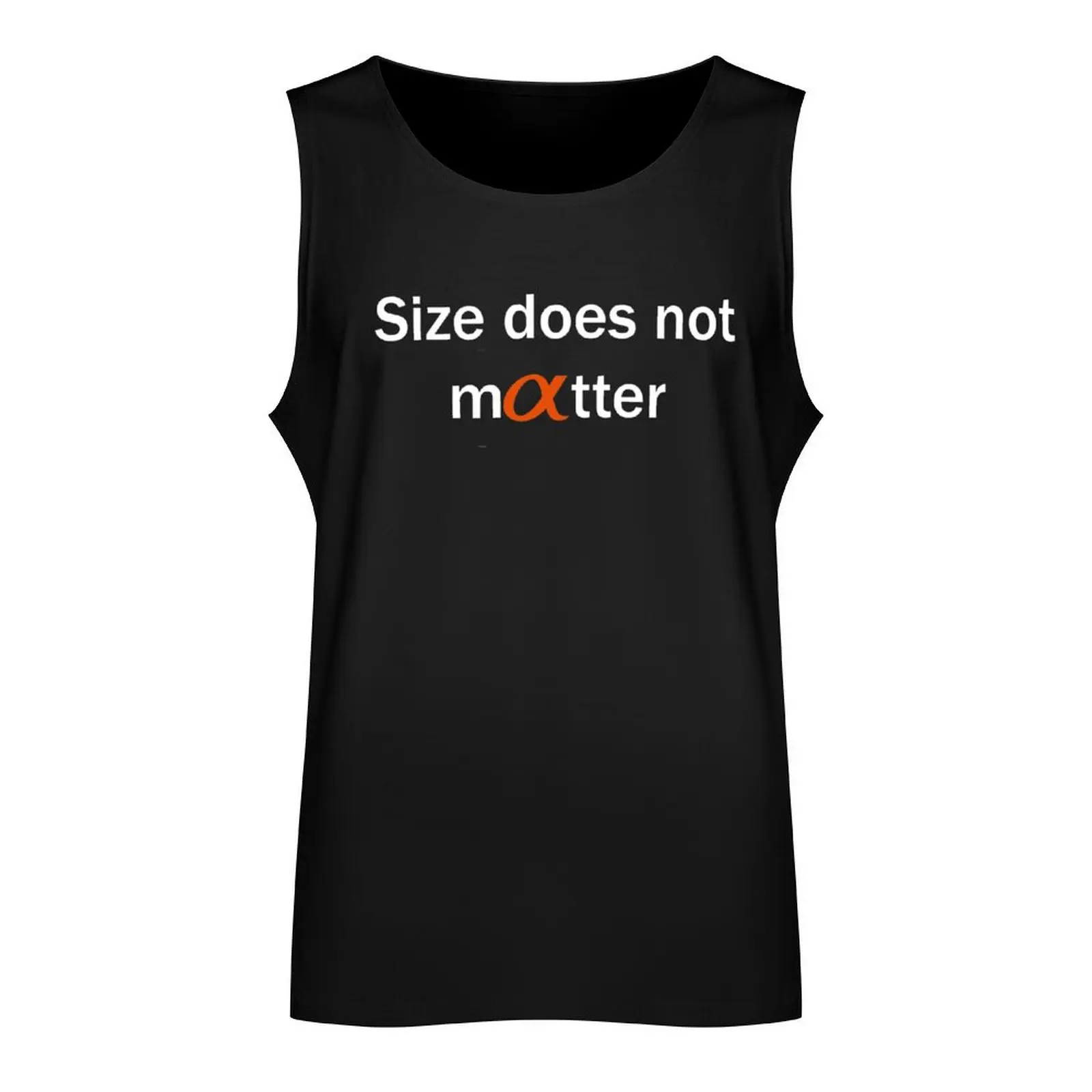 Size does not matter Tank Top basketball sports t-shirts for men cute tops sports suits