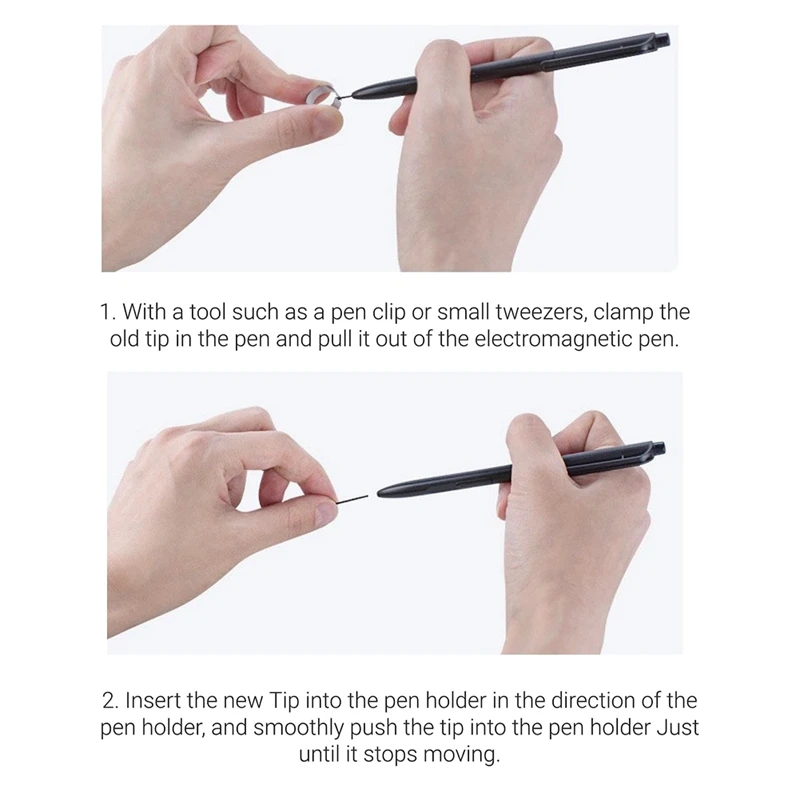 10 Stuks Markeerstift Tips Voor Een Opmerkelijke 1/2 Stylus Voor Boox Pen2/Pen Plus Vervangende Zachte Penpunten, Tips Met Gereedschap