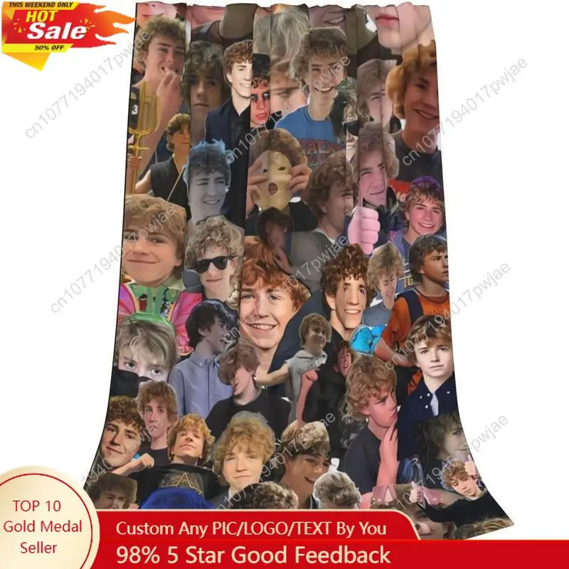 

Walker Scobell Throw Blanket Couch Bed Sofa Soft Lightweight Warm Cozy Flannel Fleece Bed Blanket for Kids Custom blankets