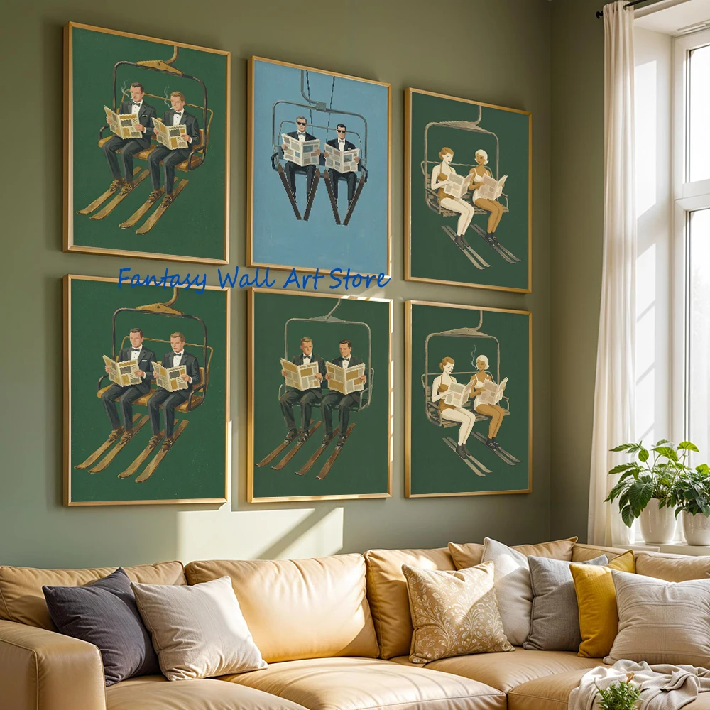 Mid Century Ski Lif…