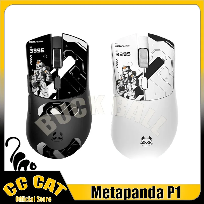 

Metapanda P1 Wireless Gamer Mouse 3 Mode 2.4G Bluetooth Mouse PAW3395 26000DPI Office Gaming Mice Kailh Esport For Windows MAC