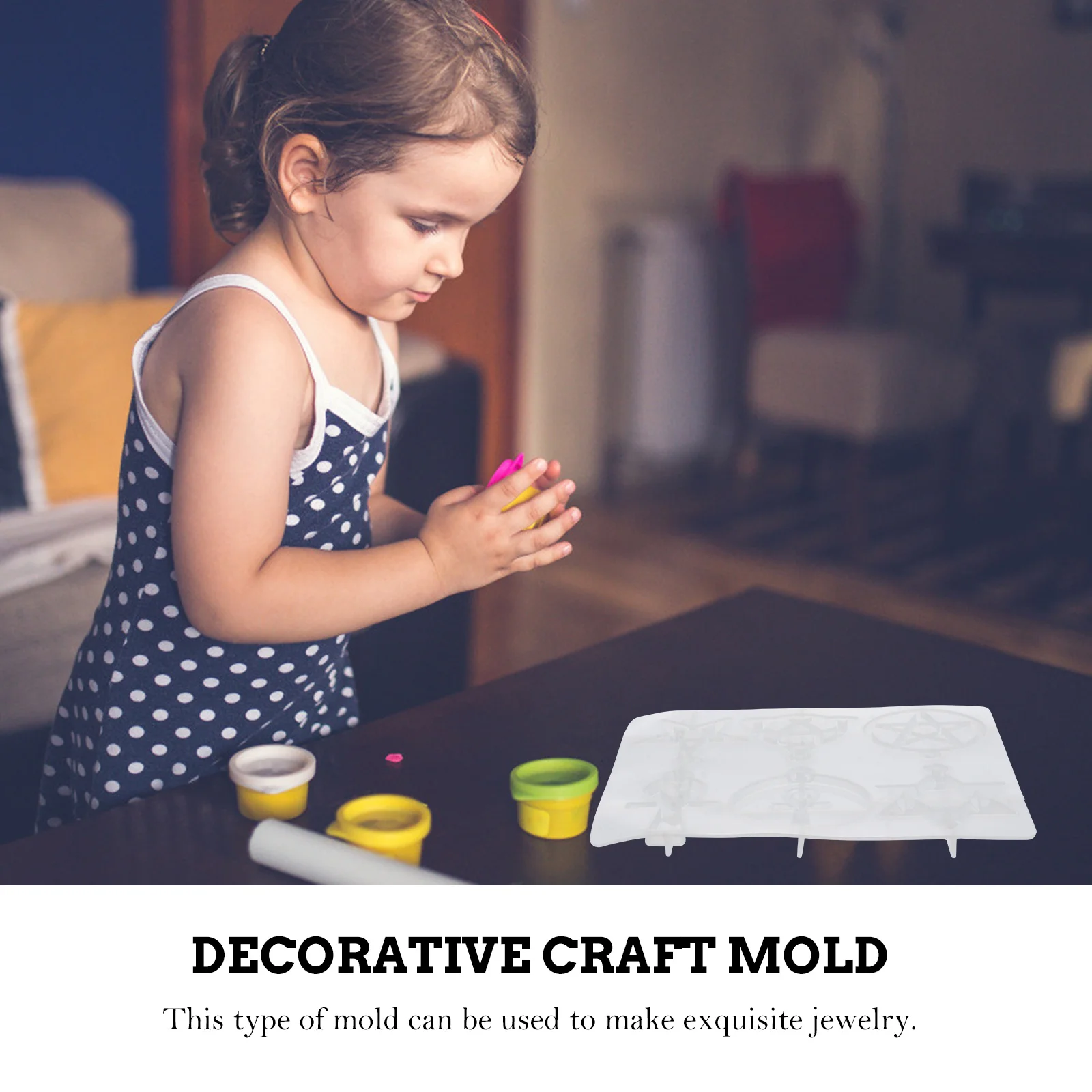 

1Pcs Pentagram Silicone Mould for DIY Jewelry Flexible Transparent Epoxy Resin Craft Mold Silicone Mould Decorative Craft Mold