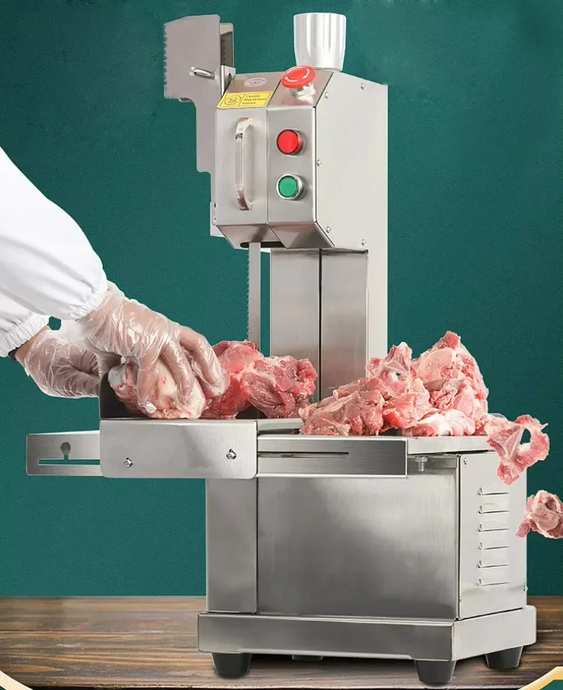 Commercial multi-functional automatic frozen chicken, sheep and beef meat cutting bone saw