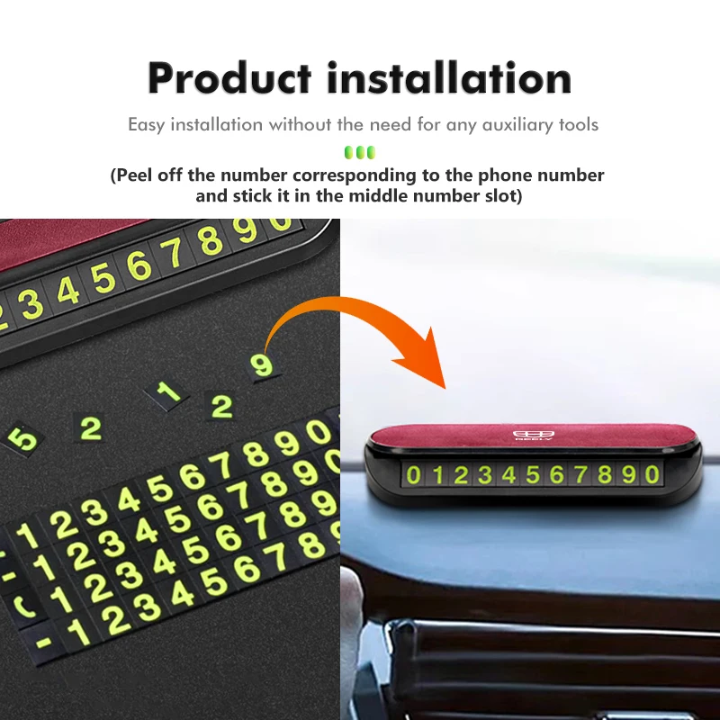 العالمي سيارة بطاقة ركن السيارة المؤقتة ملصقات وقوف السيارات لجيلي Tugella أطلس برو Coolray الهندسة C Emgrand ec7 #3