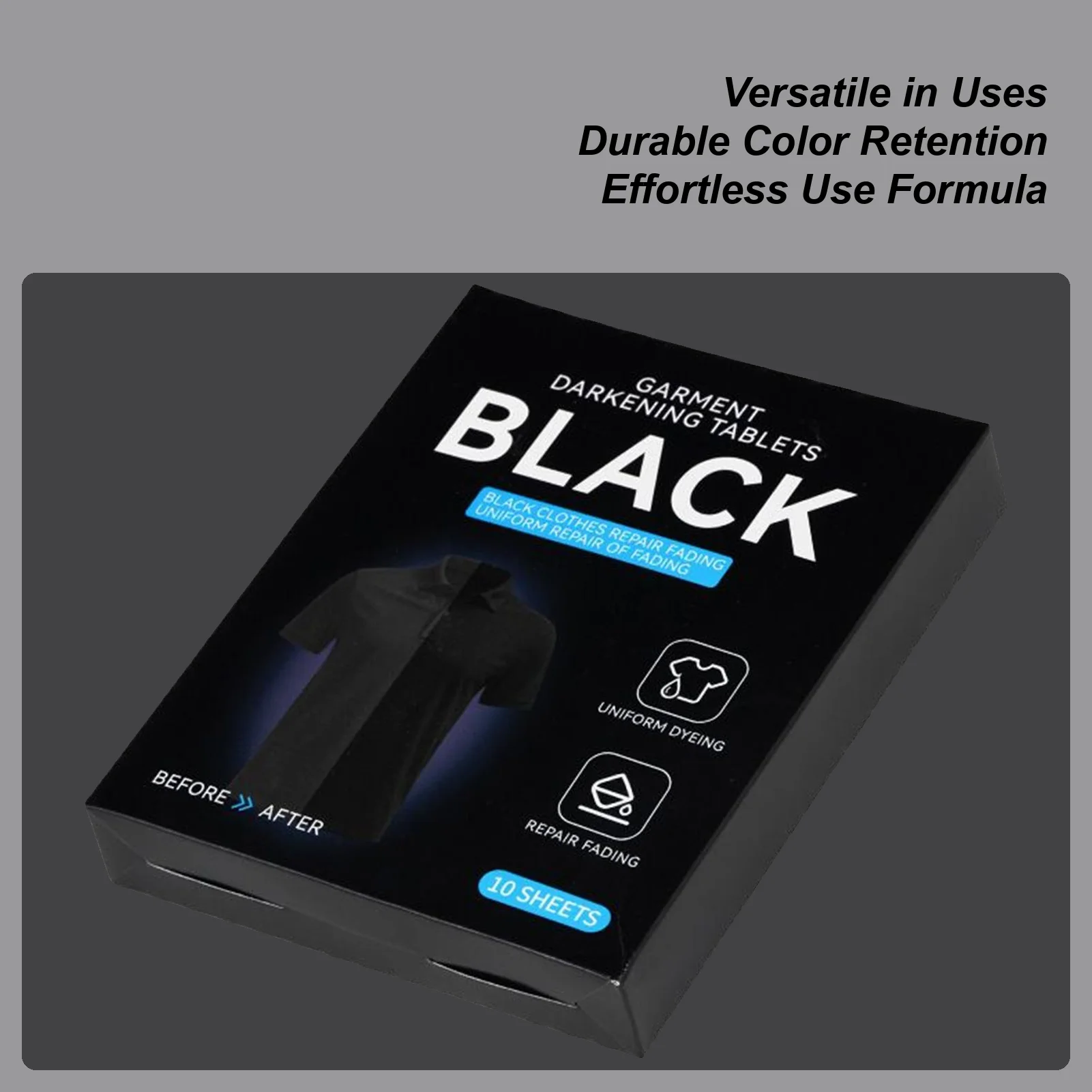 Black Fabric Dye 10 Sheets Restorer No-Bleed For Fabric Color Trapping Sheets For Home School Apartment Allow Mixed Washes