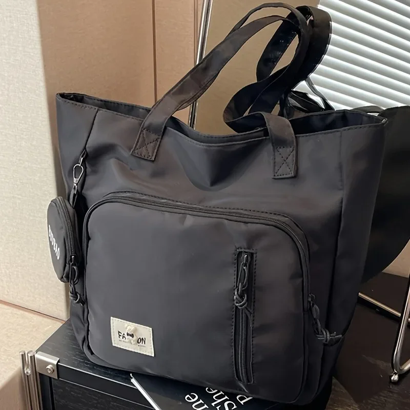 

Zipper Closure, Everyday Tote Bags Large Capacity Shoulder Bag with Multiple Pockets and Purse, Perfect for Daily Commute, Work