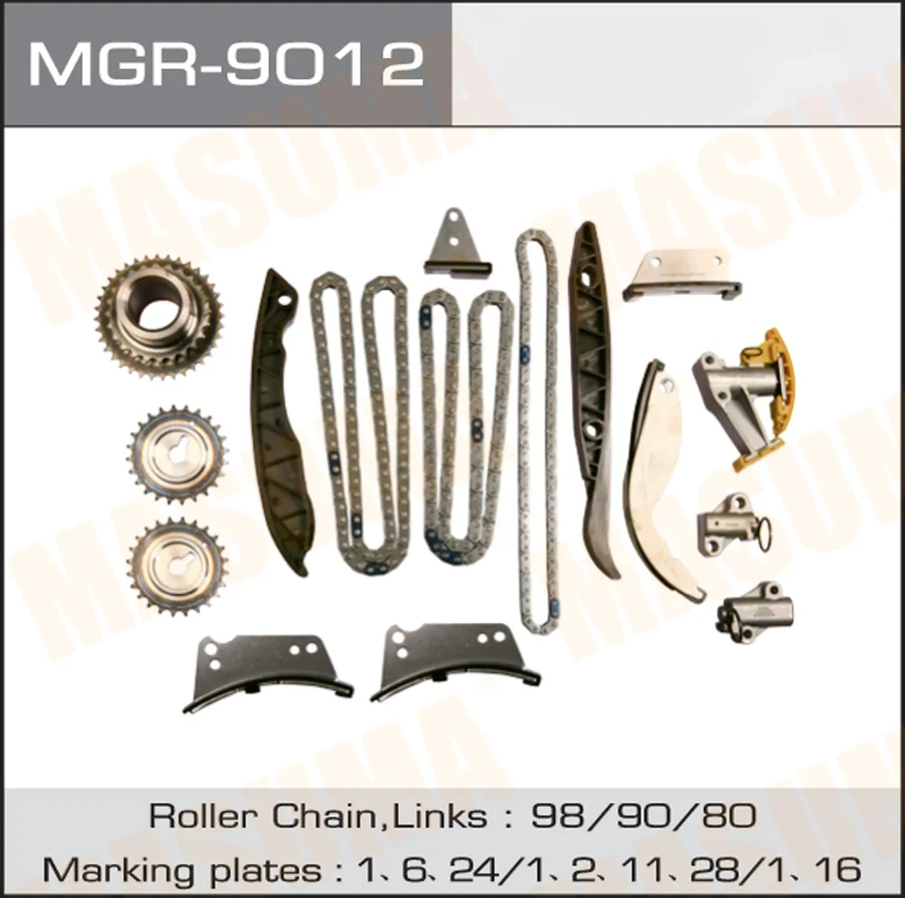 MGR-9012 ماسوما قطع غيار السيارات توقيت سلسلة كيت 24361-4A020 23351-4A020 24370-4A020 24370-4A030 ل H-1 I #3