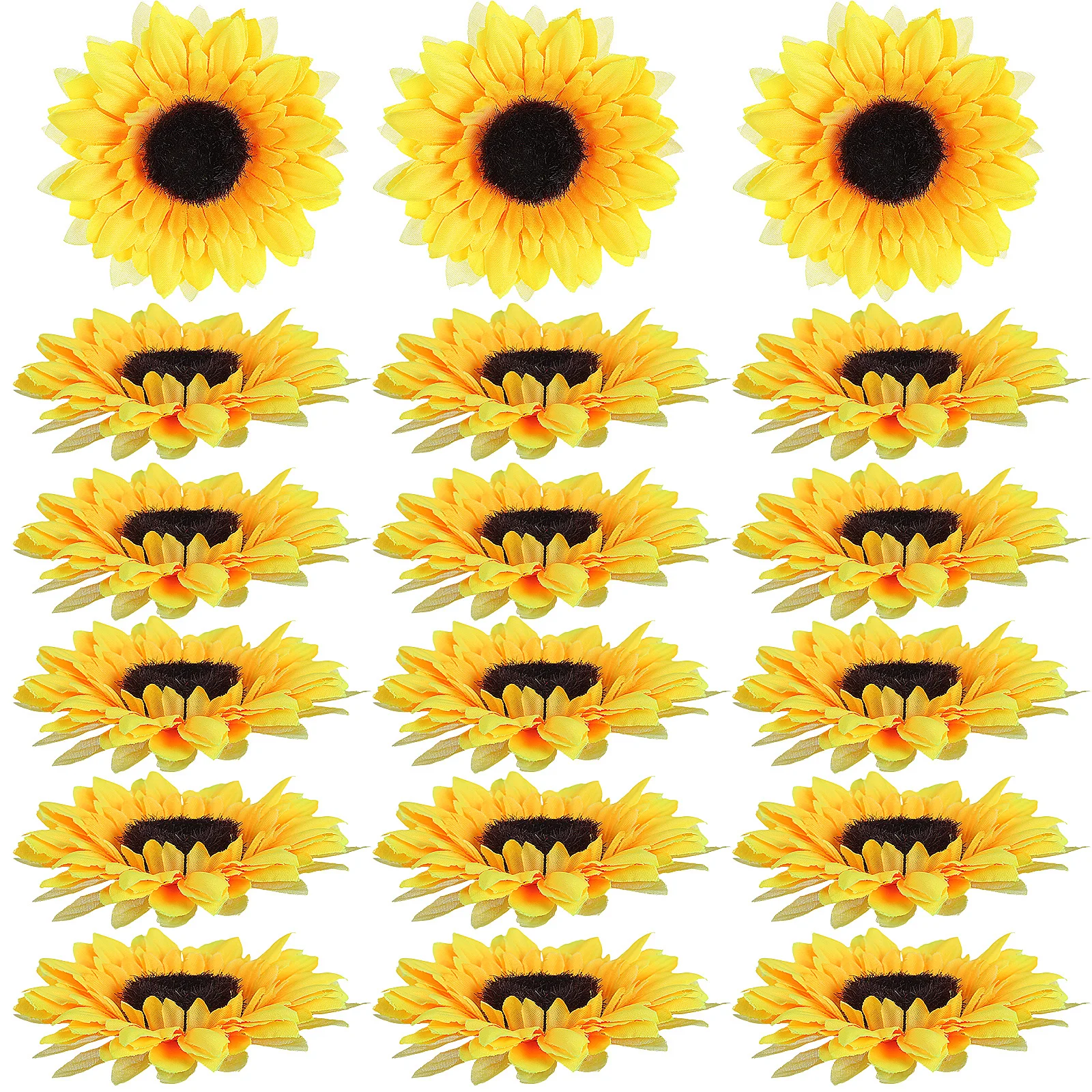 

20 Pcs Dress Artifical Flowers Artificial Sunflowers Outdoor Wreath Autumn Faux for Decoration outside Diy