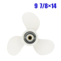 Propeller 9 7/8x14-F For Yamaha Outboard Engines 20HP 25HP 30HP F20 F25 F45 10 Tooth Spline RH 664-45952-00-EL
