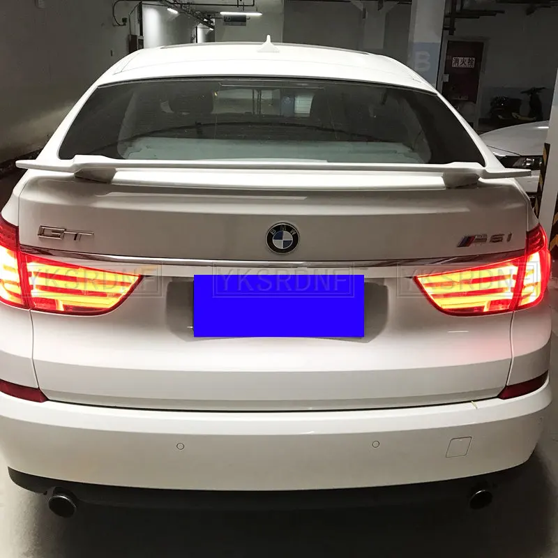 For BMW 5 series gt f07 Spoiler ABS Material Car Rear Wing Primer Color Rear Spoiler For BMW GT style 530d 535d 535i 550i Spoile