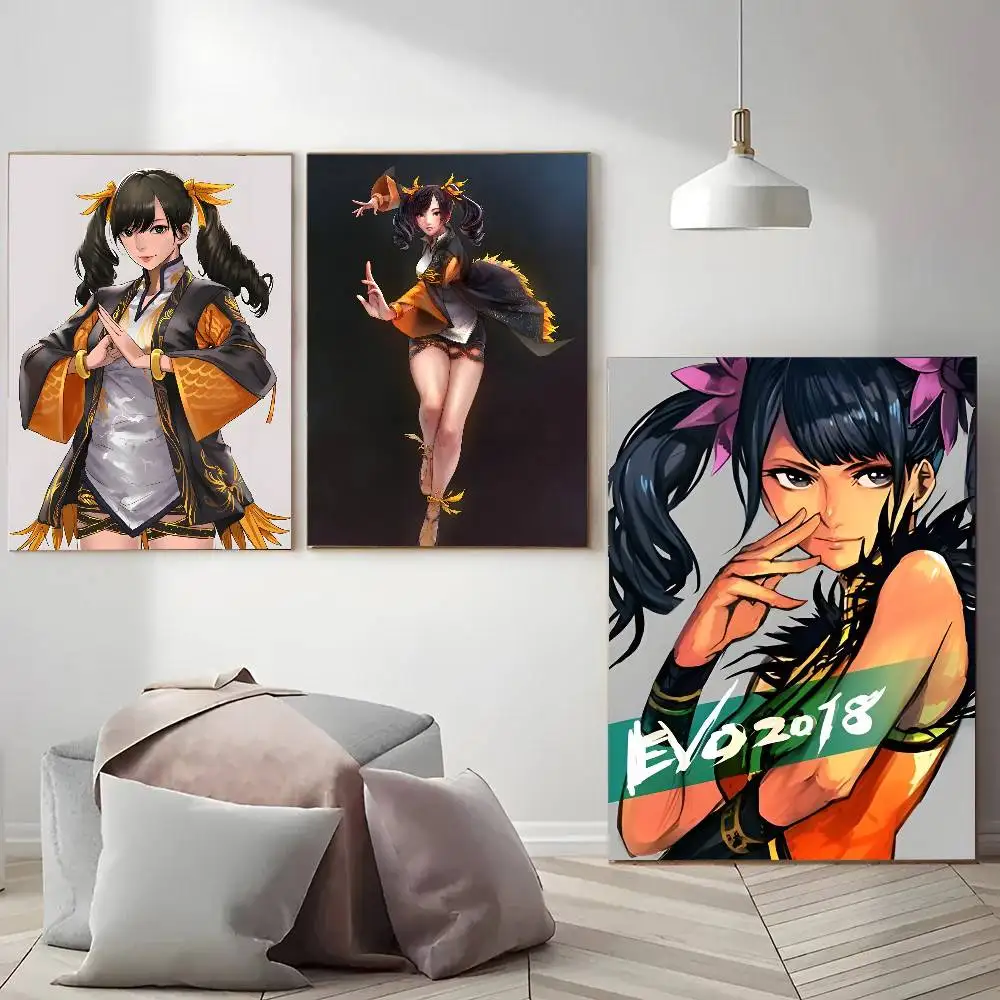 Ling Xiaoyu Anime Iron Fist Posters Living Room Bar Cafe Quality Canvas Vintage Style Comics Painting Art Home Wall Decor Pictur