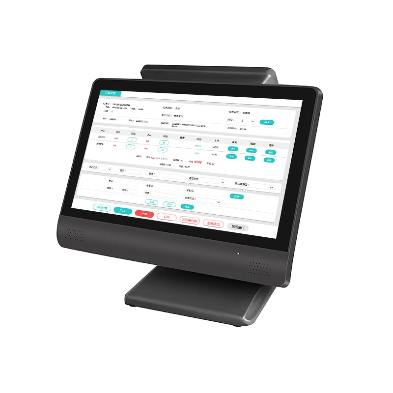 Touch POS machine 15.6 inch single screen all in one pos computer touch screen self service kiosk