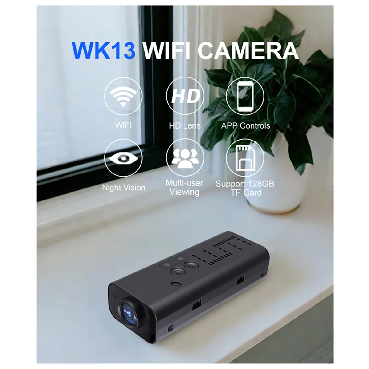 A93P WK13 Mini Wifi Surveillance Camera Home Security Indoor Outdoor Audio Wireless Camera HD Video Protection Monitor