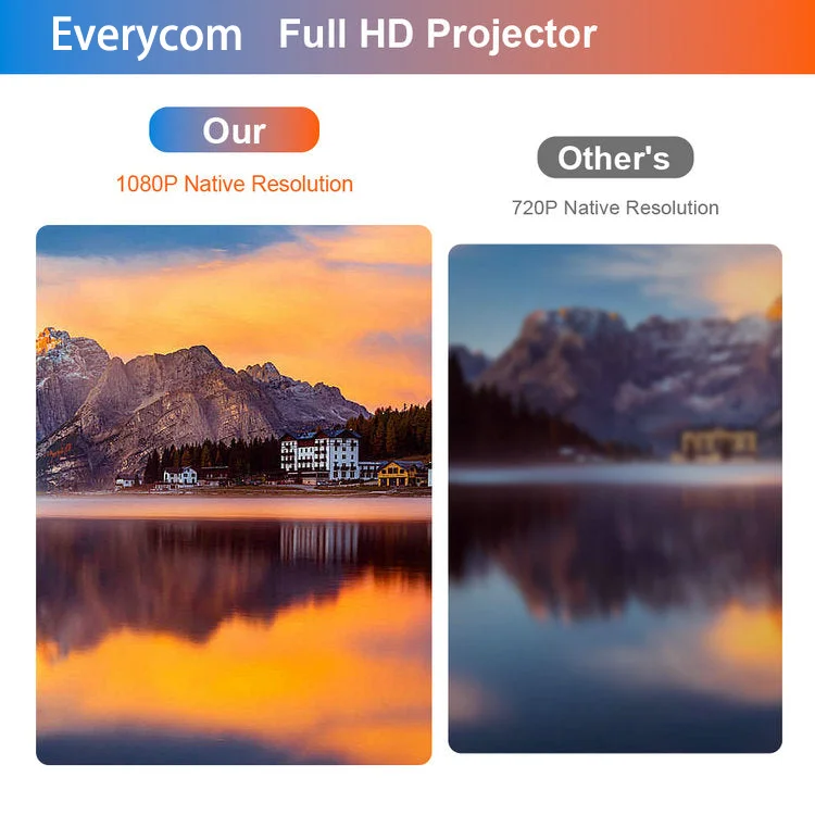 YG710 Hohe Helligkeit 4K FHD 1080P Autofokus High-End-Projektor Smart Präsentation Video Heimkino Strahl