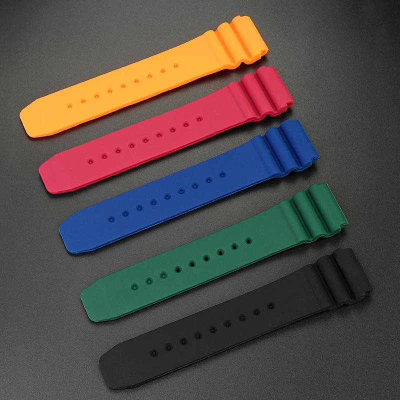 حزام ساعة من هلام السيليكا لكاسيو ، حزام ساعة ، مفصل مستقيم ، سوار ساعة مطاطي ، من من المطاط ، من 22 من من من من هلام السيليكا