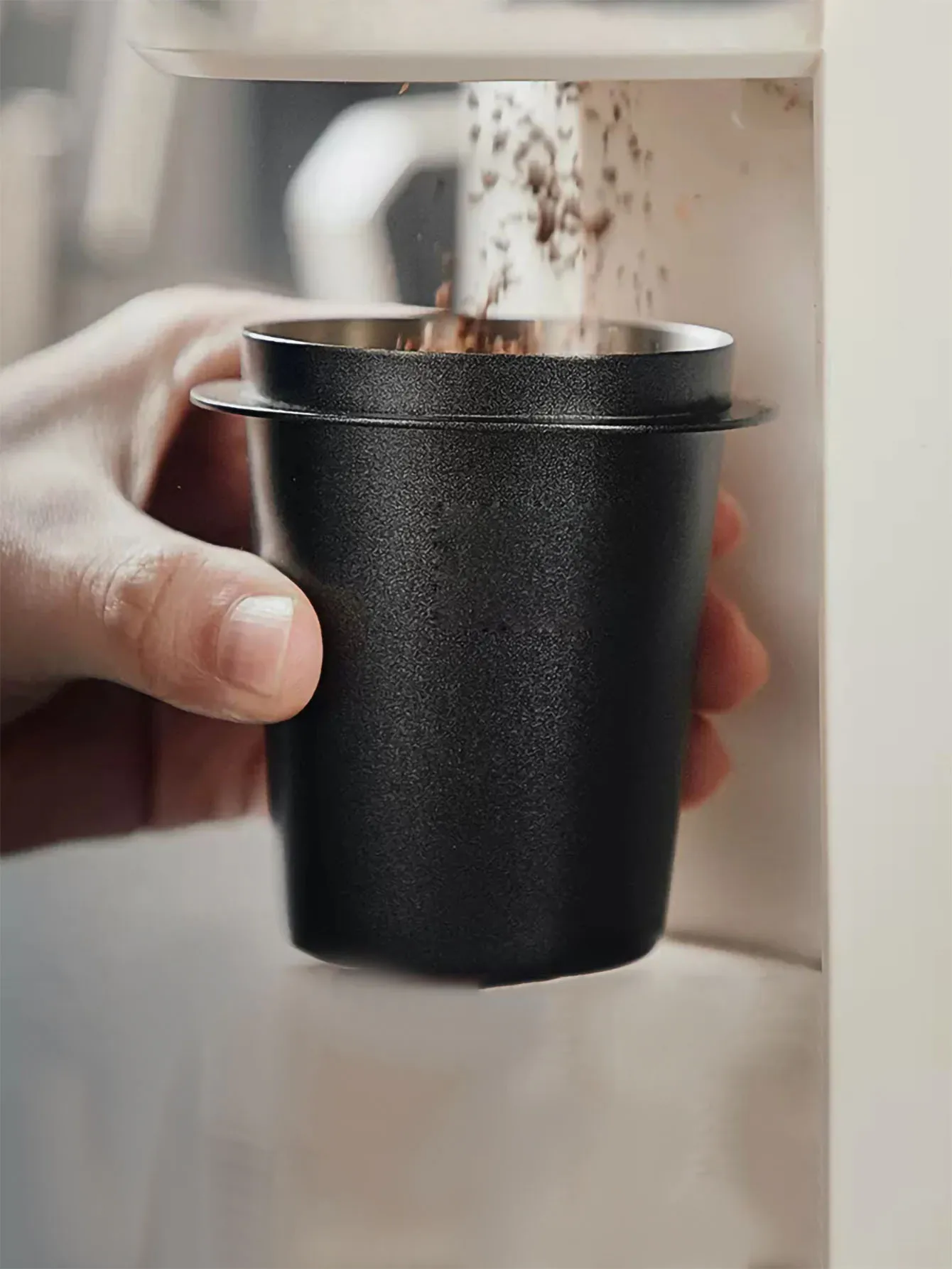 

58/53/51mm Coffee Dosing Cup Sniffing Mug for Espresso Machine Wear Resistant Stainless Steel Coffee Dosing Cup Drop Shipping