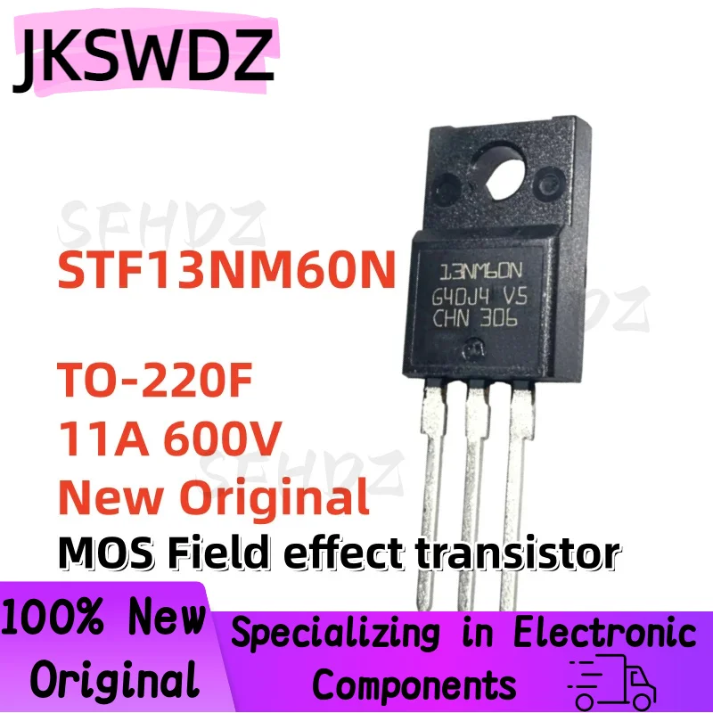 

10-20-30PCS New Original STF13NM60N 13NM60N TO-220F 11A 600V MOS Field effect transistor Best Quality In Stock