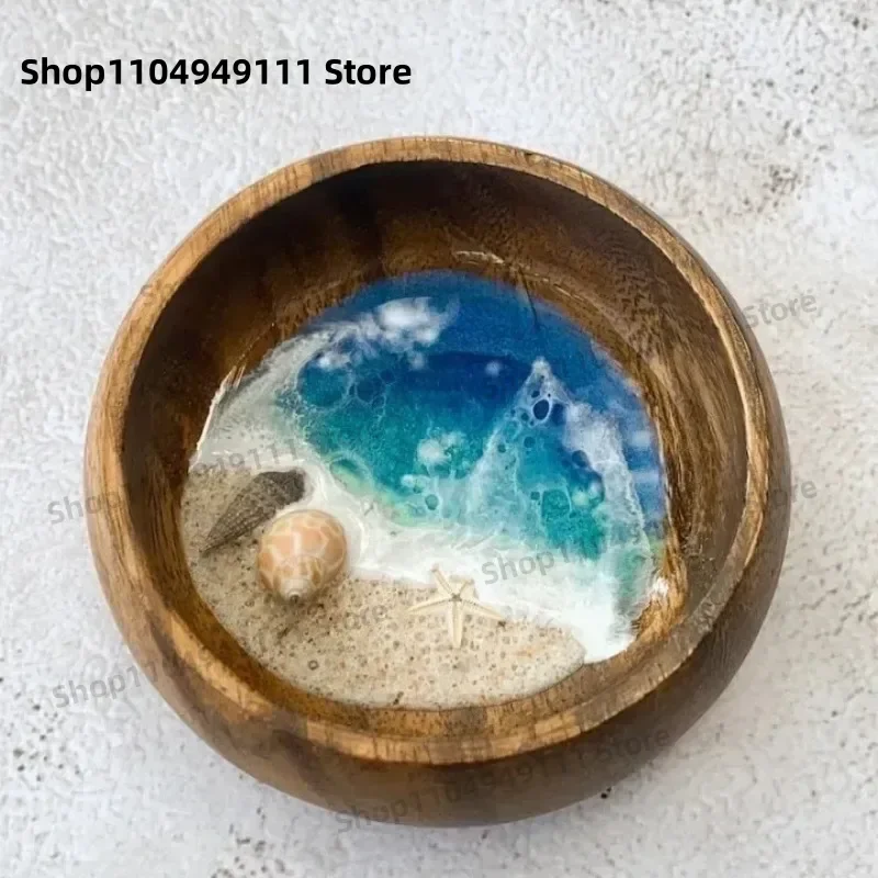 

Sea Life Party Tableware Handmade Ocean Bowl Decorations Shell Starfish Turtle Beach Micro-world Ornaments Home Decoration Gifts