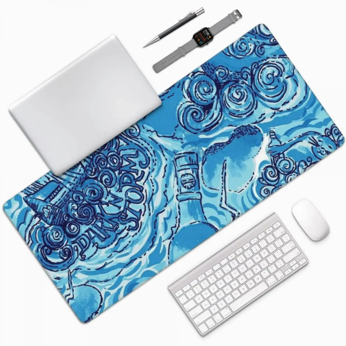 Lily Pulitzer Large Mouse Pad Computer Keyboard Mouse Mat Gamer PC Laptop Desk Mat Office Accessories Table Mats