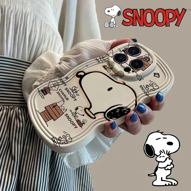 Snoopy Cartoon Phone Case for IPhone 14 Pro Max 14 Plus Fashion Animation Phone Cover for IPhone 13 12 11 Pro Max All Inclusive