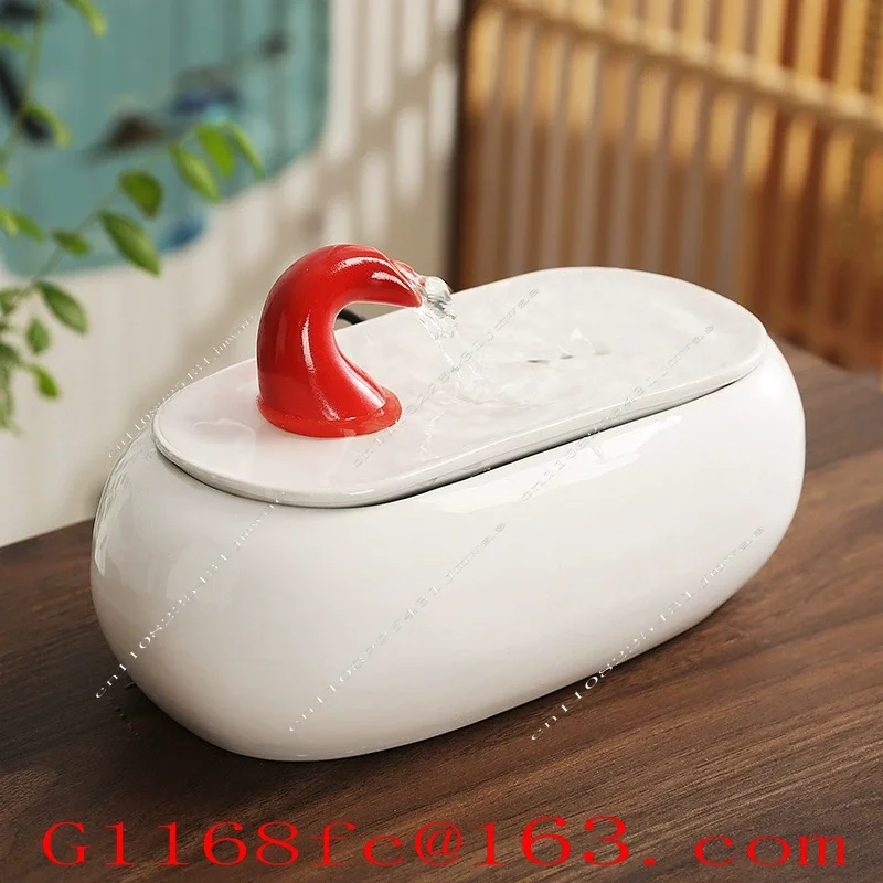 Chinese Style Wealth Attracting and Flowing Ornaments, Ceramic Small Desktop, Living Room, Tea Table, Office Decoration