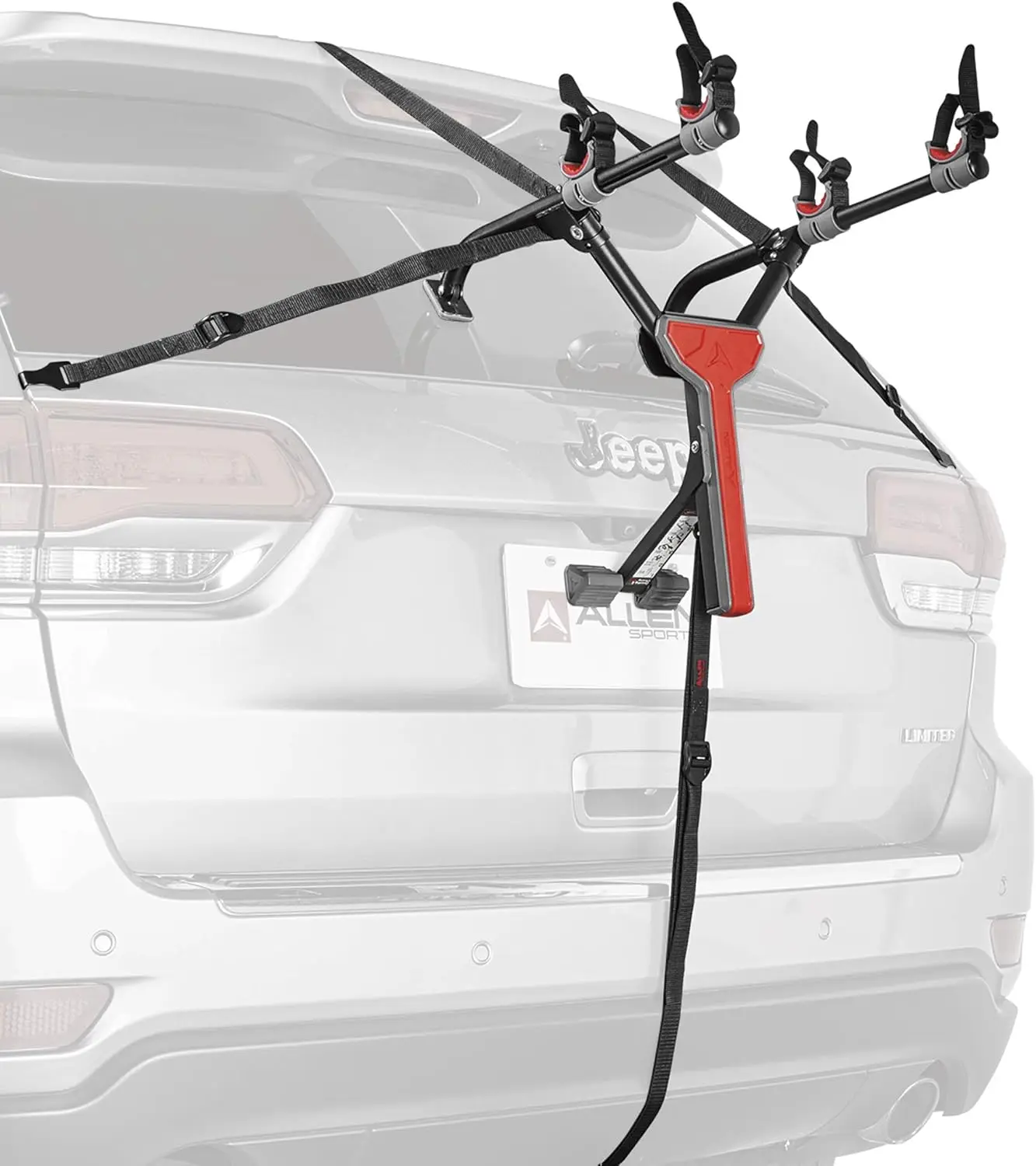 

Ultra Compact Folding 2-Bike Trunk Mount Rack, Easy Storage & Transport for Cars