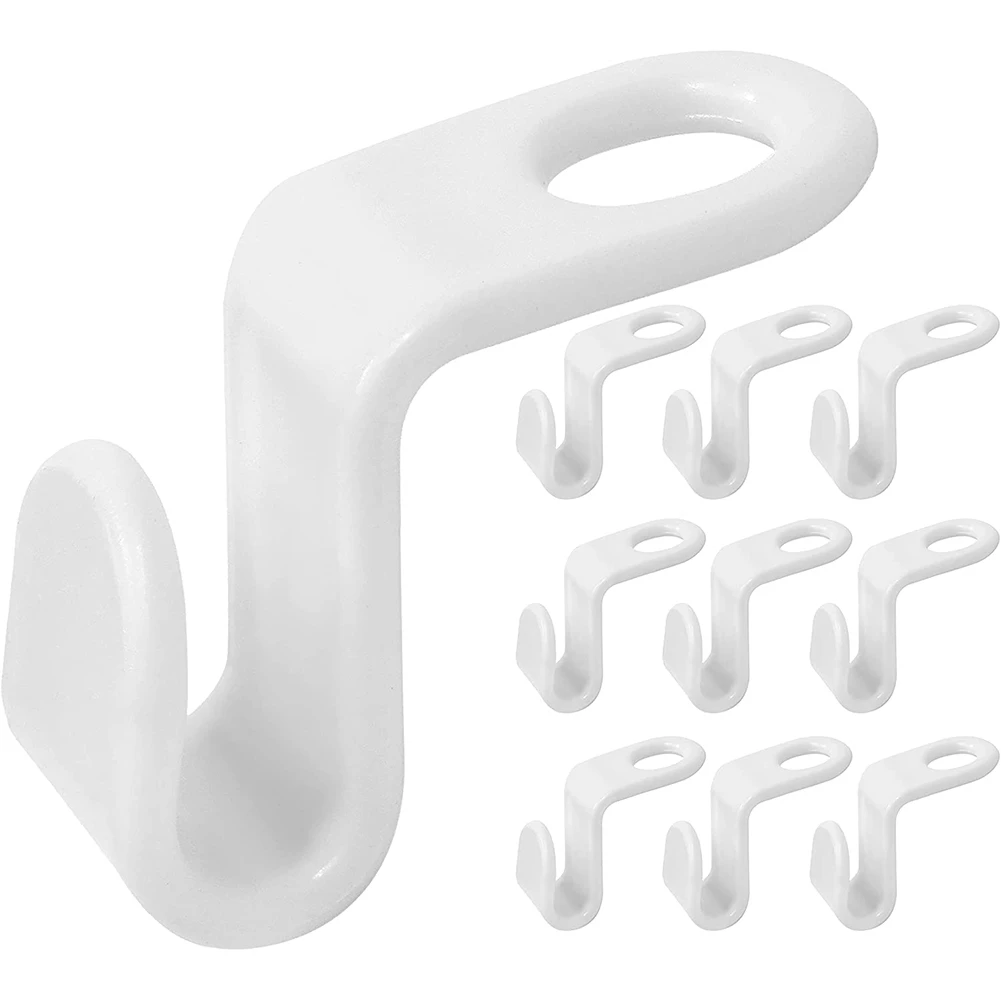 Hanger Connector Hooks, 200 Pcs Coat Clothes Hanger Hooks Super Space Saving Hangers for Wardrobes, White