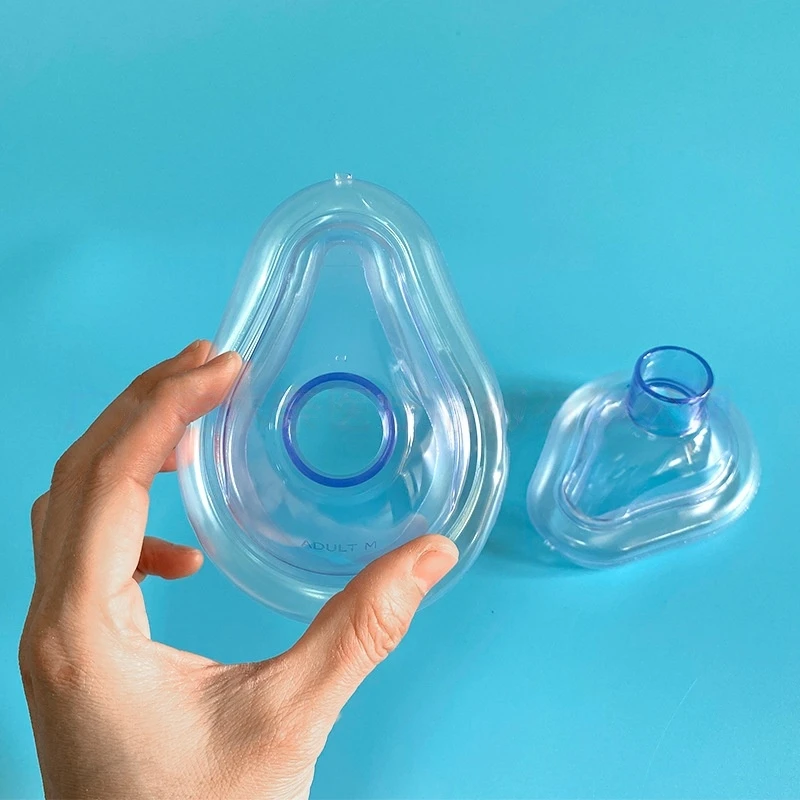 PVC Inflatable Respiratory Anesthesia Mask Anti Asphyxiation Device for Adult Child First Aid Emergency Medical Accessory