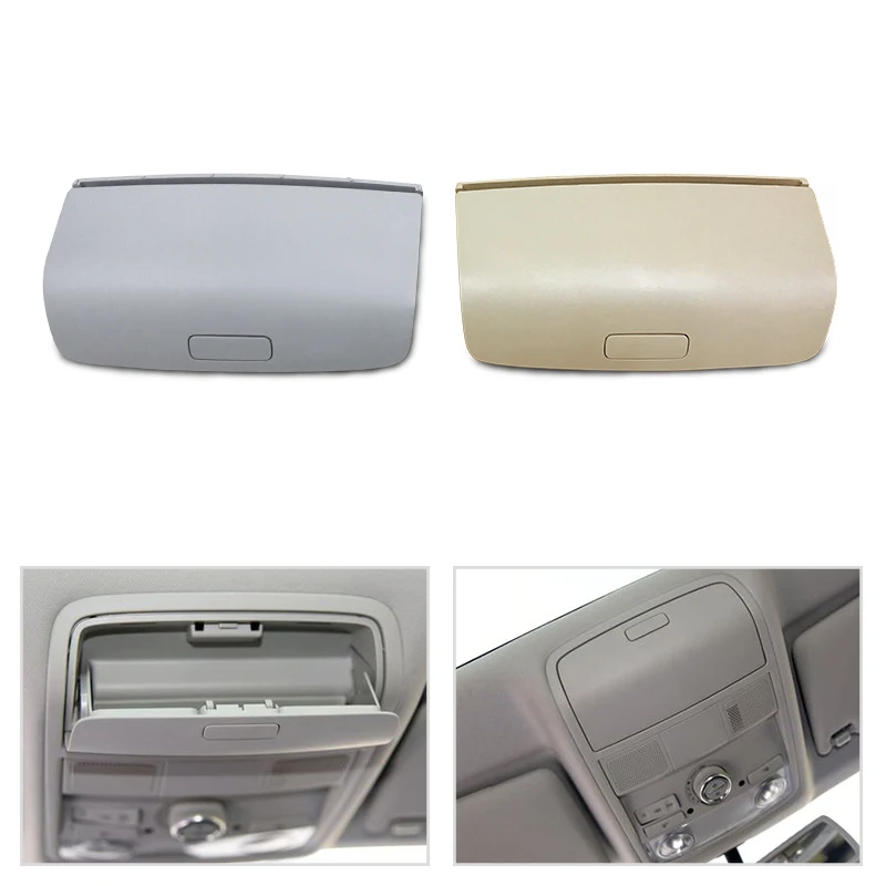 Plastic Car Sun Glasses Case Holder Sunglasses Storage Box For VW Tiguan Golf Passat CC Jetta Scirocco Gray / Beige