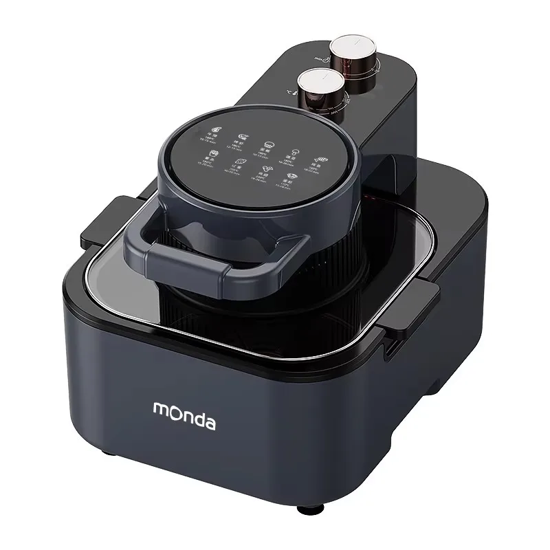 Airo Control Plastic Air Fryer Visible Large Capacity Multi-function Electric Oven Fryer 8L