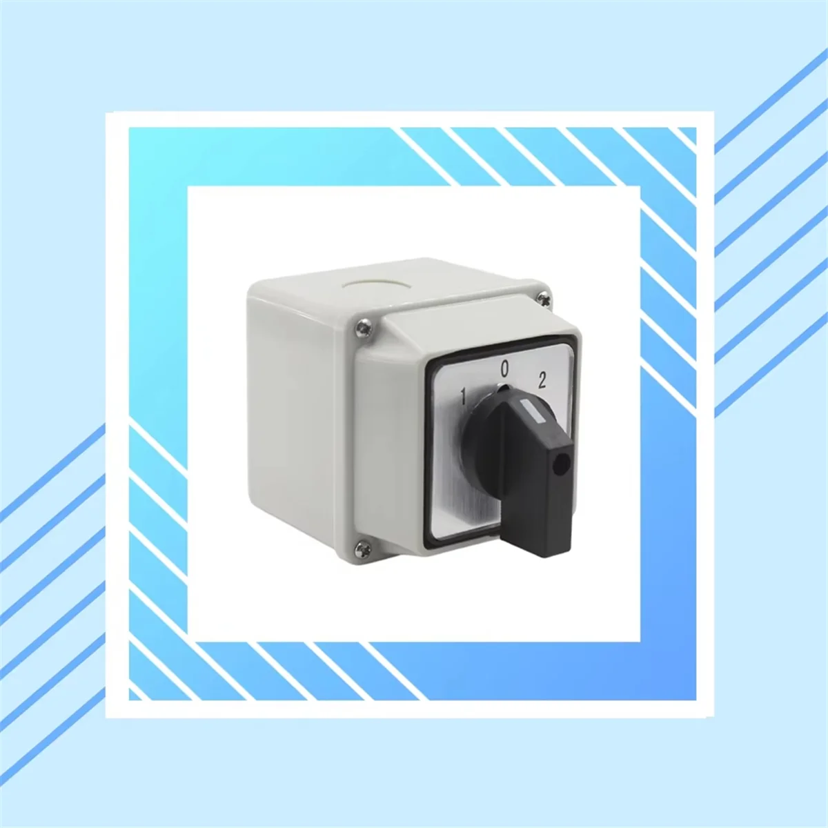 

ABNJ LW26-20/2 Universal Conversion Switch Motor Reverse Dual Power Switch Waterproof Installation with Installation Box