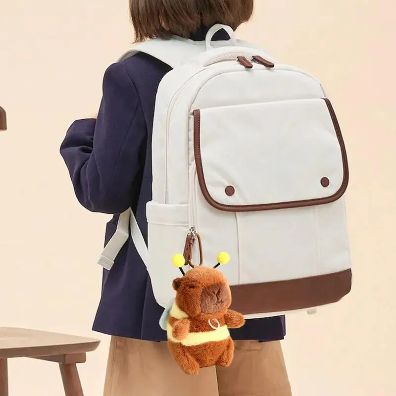 Plüsch Tier Ornamente Cartoon Kinder Gefüllte Ornamente Tragbare Tasche Charme Multifunktionale Tier Plüschtiere Für Rucksäcke Schule